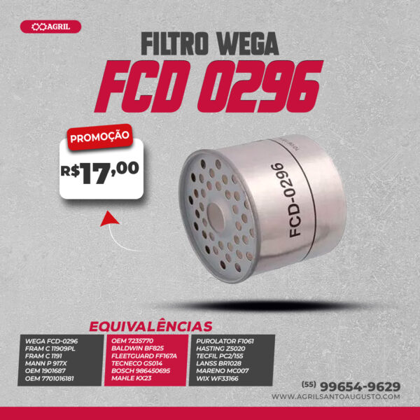 Filtro De Combustível Wega Fcd-0296 - Image 4