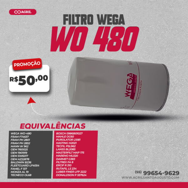 Filtro Wega Wo 480 - Image 3