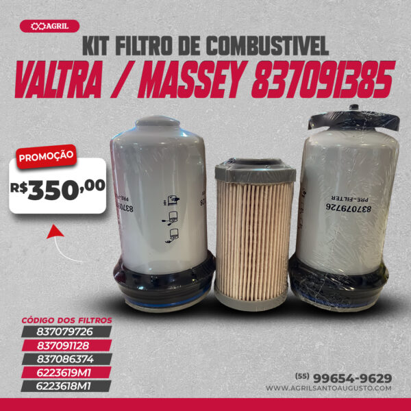 Kit Filtro De Combustível Valtra/massey 837091385 - Image 2